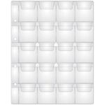 Лист для альбома OfficeSpace "Optima" на 20 монет 42*45, 120мкм