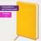 Ежедневник датированный 2024 А5 138x213 мм BRAUBERG "Select", балакрон, желтый, 114881