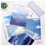 Тетрадь 48л., клетка MESHU "My imagination", матовая ламинация, тиснение фольгой, глиттер