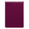 Блокнот А5 146х205 мм, 60 л., гребень, перфорация на отрыв, лакированный, BRAUBERG, Бордовый, 111271