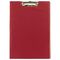 Папка-планшет BRAUBERG, А4 (340х240 мм), с прижимом и крышкой, картон/ПВХ, РОССИЯ, бордовая, 225687
