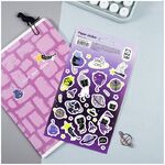 Наклейки бумажные MESHU "Space cats", 12*21см, 31 наклейка, европодвес