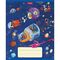 Тетрадь 18 л. HATBER клетка, обложка картон, "Космическое приключение" (5 видов в спайке),18Т5В1