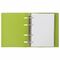 Тетрадь на кольцах А5 (180х220 мм), 120 листов, под кожу, клетка, BRAUBERG "Joy", зелёный/светло-зелёный, 129991