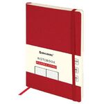 Блокнот А5 (130х210 мм), BRAUBERG ULTRA, под кожу, 80 г/м2, 96 л., в точку, красный, 113014