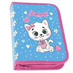 Пенал ПИФАГОР, 1 отделение 2 откидные планки, полиэстер, 20х14 см, "Yummy Cupcakes", 271512