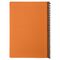 Тетрадь А5, 80 листов, BRAUBERG "Metropolis", спираль пластиковая, клетка, обложка пластик, ОРАНЖЕВЫЙ, 403400