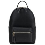 Рюкзак из экокожи BRAUBERG PODIUM женский, с отделением для планшета, черный, 34x25x13 см, 270817