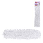 Насадка для цельной швабры-рамки OfficeClean Professional кар-нзавяз., 90*15см, хлопок (ворс 3,5*6см), белая