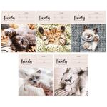 Тетрадь 24л., клетка ArtSpace "Питомцы. Lovely Cat", эконом