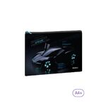 Папка текстильная 1 отделение, А4 Berlingo "Virtual racing", 335*245мм, полиэстер, на молнии