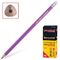 Карандаш чернографитный BRAUBERG, 1 шт., "Excellence", НВ, трехгранный, с ластиком, корпус сиреневый, заточенный, 180664