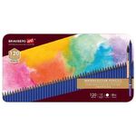 Карандаши художественные цветные акварельные, 120 цветов, 4 мм, металлический кейс, BRAUBERG ART PREMIERE, 181926