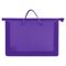 Папка на молнии с ручками ПИФАГОР, А4, пластик, молния сверху, однотонная фиолетовая, 228237