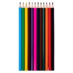 Карандаши цветные ПИФАГОР для девочек "БЫСТРЕЕ! ВЫШЕ! СИЛЬНЕЕ!", 12 цветов, классические, 181811