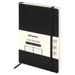 Блокнот А5 (130х210 мм), BRAUBERG ULTRA, под кожу, 80 г/м2, 96 л., в точку, черный, 113012