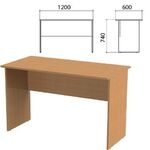 Стол письменный "Эко", 1200х600х740 мм, бук бавария, 400747-55