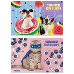 Альбом для рисования 24л., А4, на скрепке ArtSpace "Питомцы. Summer", эконом