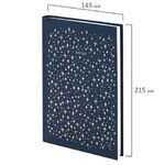 Ежедневник недатированный А5 (145х215 мм), ламинированная обложка с фольгой, 128 л., STAFF, "Stars", 113522