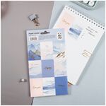 Наклейки бумажные MESHU "Gold mountains", 12*21см, фольга, 9 наклеек, европодвес