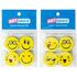 Набор ластиков ArtSpace "Смайлики" 4шт., круглые, термопластичная резина, 25*5мм
