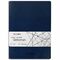 Тетрадь 60 л. в линию обложка гладкий кожзам, сшивка, B5 (179х250мм), ТЕМНО-СИНИЙ, BRAUBERG VIVA, 403902