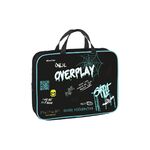 Папка текстильная с ручками 1 отделение, А4 Berlingo "Overplay", 350*265*80мм, текстиль, на молнии