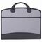 Папка-портфель пластиковая BRAUBERG А4+ (375х305х60 мм), 4 отделения, 2 кармана, серая, 228685