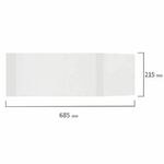 Обложка ПВХ для альбомов для рисования/черчения, ПИФАГОР, универсальная, 120 мкм, 215х685 мм, штрих-код, 229323