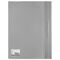 Скоросшиватель пластиковый BRAUBERG, А4, 130/180 мкм, серый, 220387