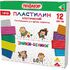 Пластилин классический ПИФАГОР "ЭНИКИ-БЕНИКИ СУПЕР", 12 цветов, 240 грамм, стек, 106429