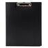Папка-планшет STAFF, А4 (310х230 мм), с прижимом и крышкой, пластик, черная, 0,5 мм, 229221