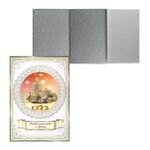 Папка адресная ламинированная "Свидетельство о браке", с изображением свечей с кольцами, формат А5, PV5400054