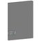 Папка с 10 вкладышами Berlingo "Soft Touch", 17мм, 700мкм, серая, с внутр. карманом