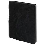 Тетрадь А5 (175х215 мм), BRAUBERG "NEBRASKA", 96 л., под кожу, клетка, черный, 113416