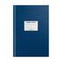 Книга учета OfficeSpace, А4, 144л., клетка, 200*290мм, бумвинил, цвет синий, блок офсетный, наклейка