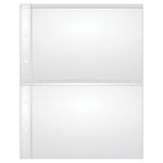 Листы-вкладыши для альбома "OPTIMA" на 2 боны (купюры), КОМПЛЕКТ 10 шт., 200х250 мм, ПВХ, STAFF, 238081