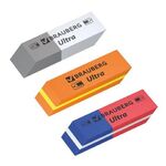 Ластики BRAUBERG "Ultra Mix" 6 шт., размер ластика 41х14х8 мм, ассорти, натуральный каучук, 229602