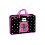 Папка с ручками 1 отделение, А4 Berlingo "Cute panda", 340*245*75мм, пластик, на молнии