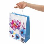 Пакет подарочный 26x12,7x32,4 см, ЗОЛОТАЯ СКАЗКА "Весенний букет", ламинированный, 606585