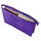 Папка на молнии с ручками ПИФАГОР, А4, пластик, молния сверху, однотонная фиолетовая, 228237