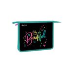 Папка для тетрадей 1 отделение, А5 Berlingo "So beautiful", 240*205*40мм, пластик, на молнии