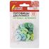 Пуговицы декоративные "Оттенки зеленого", пластик, 52 шт., ассорти, ОСТРОВ СОКРОВИЩ, 661408