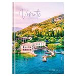 Бизнес-блокнот А4, 80л., OfficeSpace "Путешествия. Lakes of Italy", глянцевая ламинация