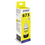 Чернила EPSON 673 (T6734) для СНПЧ Epson L800/L805/L810/L850/L1800, желтые, ОРИГИНАЛЬНЫЕ, C13T67344A/498