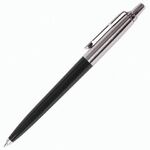 Ручка шариковая PARKER "Jotter Plastic CT", корпус черный, детали из нержавеющей стали, синяя, R0033010