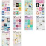 Набор бумажных наклеек MESHU "Bright life", 10шт