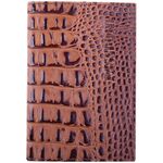 Обложка для паспорта OfficeSpace кожа тип 1.1, светло-коричневый, крокодил лак