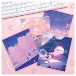 Тетрадь 48л., клетка MESHU "Blooming dreams", софт-тач ламинация, тиснение фольгой