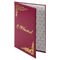 Папка адресная бумвинил "С ЮБИЛЕЕМ!", формат А4, бордовая, индивидуальная упаковка, STAFF "Basic", 129579